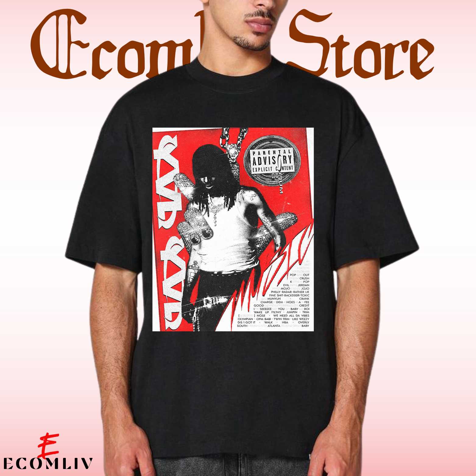Rapper Playboi Carti T-Shirt, Playboi Carti 90s Hip Hop T-Shirt